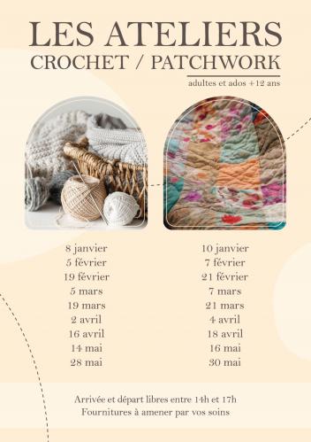 Ateliers crochet et patchwork