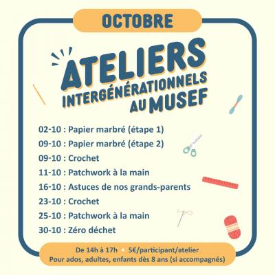 Ateliers octobre